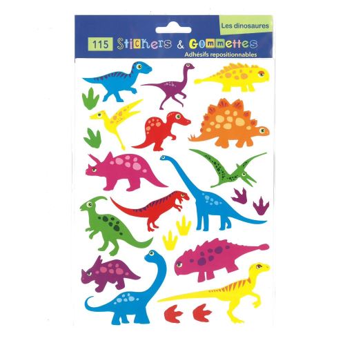 Bidule et Tralala - Stickers et Gommettes – Les Dinosaures