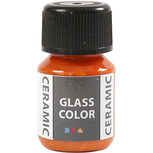 Creotime peinture céramique Verre Couleur Verre 35 ml orange