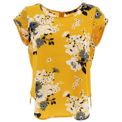 Tee shirt manches courtes Only Ivic yellow mc tee l Jaune taille : 34 réf : 18686