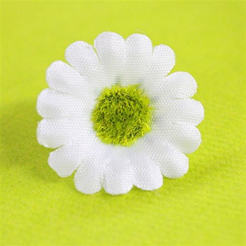 100 fleurs pâquerettes sans tige tissu 3cm blanc - 320220