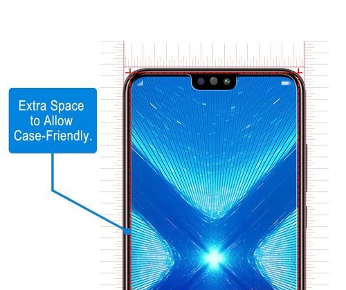 Pack De Protection Huawei Honor 8X : 2 Films Verre Trempé + Coque Gel Transparente NOVAGO