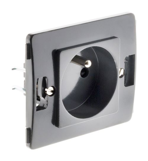 Venus Noir Zenitech - Prise 2P+T 16A Composable