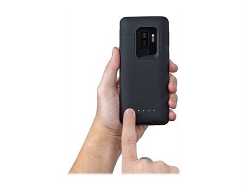 mophie Juice Pack - Boîtier de batterie pour téléphone portable - noir - pour Samsung Galaxy S9+