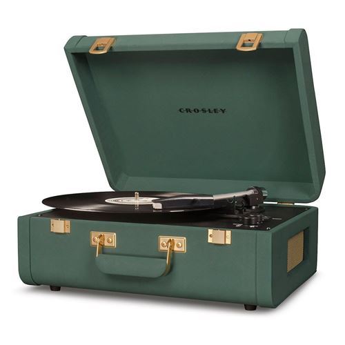 Crosley Portfolio platine vinyle valise avec USB et Bluetooth (quetzal)