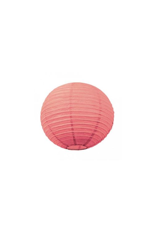 Lanterne Japonaise Corail 15 Cm - Corail - 15 cm de diamètre