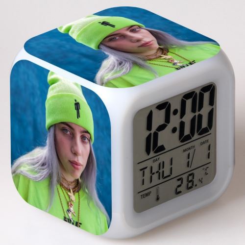 Réveil enfant LED Multifonctionnel Coloré - Billie Eilish #2