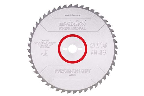Metabo 628057000 Kreissägeblatt 315 mm 1 St.