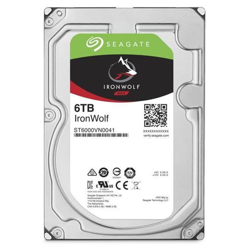 Seagate IronWolf ST6000VN001 - Disque dur - 6 To - interne - 3.5