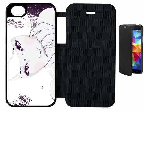 Etui À Rabat Flip Flap Apple Iphone 5 Portrait Femme Pop Art