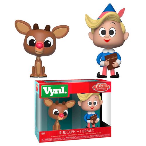 FUNKO - Pack de 2 Figurines FunKo VYNL: Rudolph & Hermey