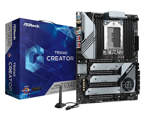 asrock asrock trx40 creator, amd trx40 mainboard - sockel strx4 noir