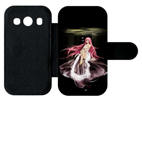 Etui À Rabat Samsung Galaxy Ace 4 G357 Manga Fille Cheveux Rose