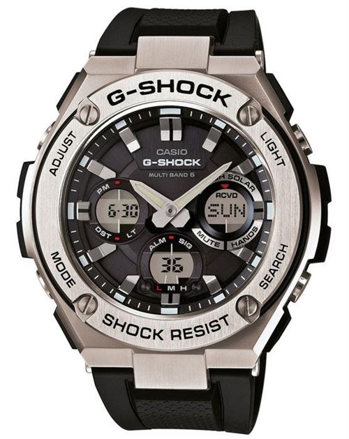 Montre - Casio - Gst-W110-1Aer - Noir - Résine - Étanchéité 10 Atm