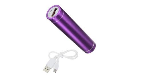 Batterie Chargeur Externe Pour Samsung Galaxy S5 Mini Universel Power Bank 2600mah Avec Cable Usb/mirco Usb Secours Telephone (violet)