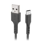 SBS LTHL200 - Câble pour données - connecteur pour téléphone portable mâle pour USB mâle - 10 cm