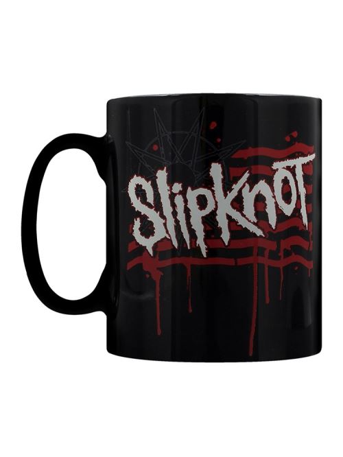 Slipknot Tasse en boîte Dripping Flag And Logo noir