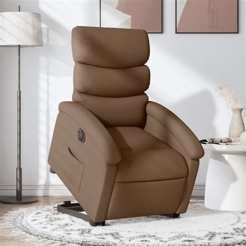 vidaXL - Fauteuil de relaxation - Électrique - Marron - Image 2