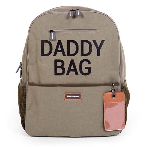 CHILDHOME - Daddy Bagpack Sac &agrave; langer Canvas Kaki