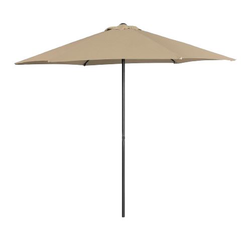 Grand parasol Uniprodo - Taupe - Hexagonal - Ø 270 cm