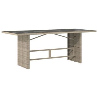 Ensemble De Jardin 9 Pièces VidaXL - Table Et Chaises Pliantes En Résine Tressée, Coussins Gris, Pour Terrasse Et Patio