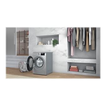 Whirlpool W6 W845SB FR - Machine à laver - largeur : 60 cm - profondeur : 61 cm - hauteur : 85 cm - chargement frontal - 55 litres - 8 kg - 1351 tours/min - argent