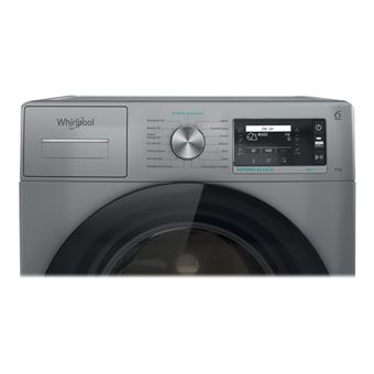 Whirlpool W6 W845SB FR - Machine à laver - largeur : 60 cm - profondeur : 61 cm - hauteur : 85 cm - chargement frontal - 55 litres - 8 kg - 1351 tours/min - argent