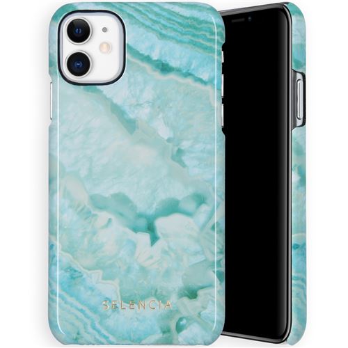 Coque pour iPhone 11 Selencia Turquoise/Turquoise