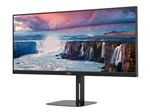 AOC Value-line U34V5C/BK - V5 series - écran LED - 34" - 3440 x 1440 WQHD @ 100 Hz - VA - 300 cd/m² - 4000:1 - 4 ms - HDMI, DisplayPort, USB-C - haut-parleurs - noir mat