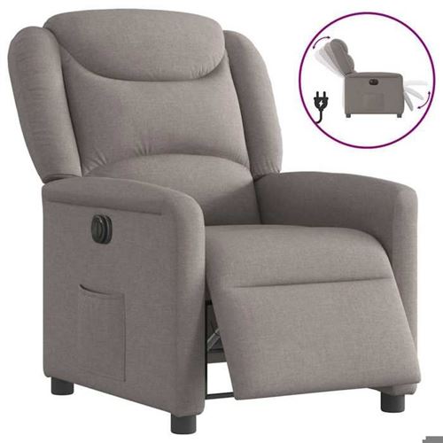 Non Communiqué Gris Vidaxl Fauteuil Réglable Électrique Tissu Taupe