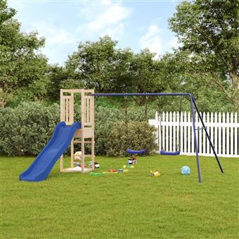 Aire de jeux d extérieur bois de pin massif - 1