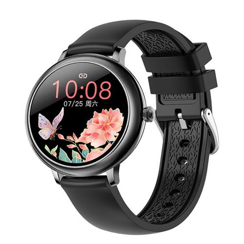 Montre Connect&eacute;e CF80 Fitness Tracker IP68 Etanche-Noir-Chronus 