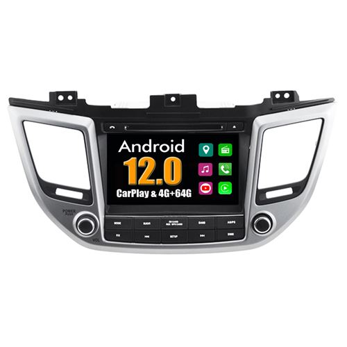 Autoradio CarPlay Multimédia RoverOne Android 4Go RAM 64Go ROM GPS pour Hyundai ix35 Tucson 2.0L 2016+