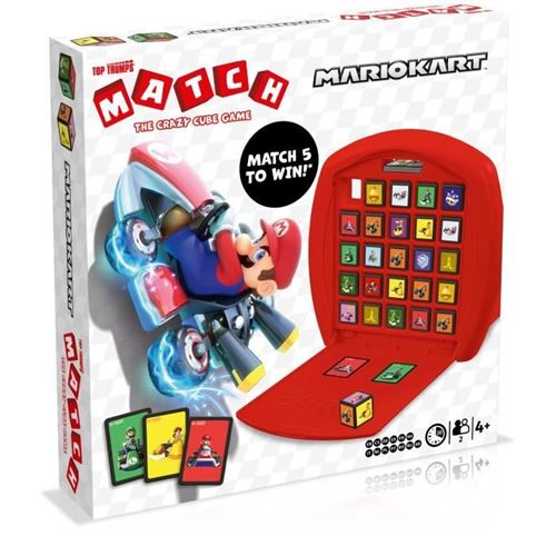 Non Communiqué Match Mario Kart - Jeu De Société - Jeu D'observation Et De Tactique Avec Les Personnages De L'univers Mario Kart