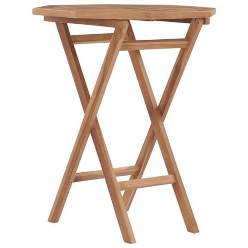Vidaxl Table De Jardin Pliable - Teck Solide - Image 3