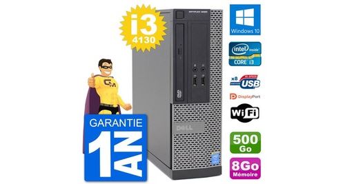 Pc dell optiplex 3020 sff i3-4130 ram 8go disque dur 500go windows 10 wifi