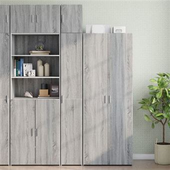 vidaXL Armoire de rangement mince sonoma gris 30x42,5x225 cm3281264 - 1