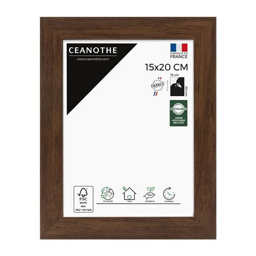 Cadre photo Ceanothe Eternel 15 x 20 cm Ebène
