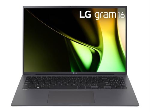 LG gram 16Z90S-G.AP58F - Intel Core Ultra 5 - 125H / jusqu'à 4.5 GHz - Evo - Win 11 Pro - Carte graphique Intel Iris Xe - 16 Go RAM - 1 To SSD NVMe - 16" IPS 2560 x 1600 (WQXGA) - Wi-Fi 6E - noir - clavier : AZERTY