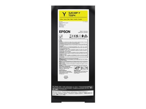 EPSON  T55P4 - 480 ml - jaune - original - bo&icirc;te - cartouche d'encre - pour ColorWorks CW-C8000 