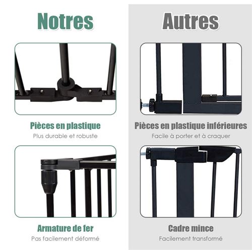 Giantex barrière de sécurité pour bébé, animaux enfant grille de