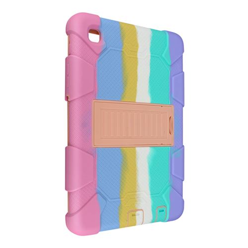 Avizar Coque pour Samsung Galaxy Tab A7 Lite Antichoc Hybride Béquille Support Multicolore