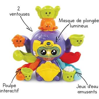 Jouet pour le bain Vtech Baby Polo Mon poulpe rigolo