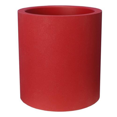 Bac granit rond 50 rouge