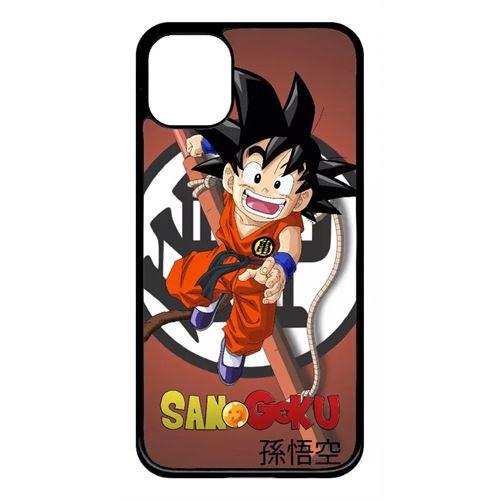 Coque My-Kase pour iPhone 11 - dragon ball kid san goku - Plastique Noir
