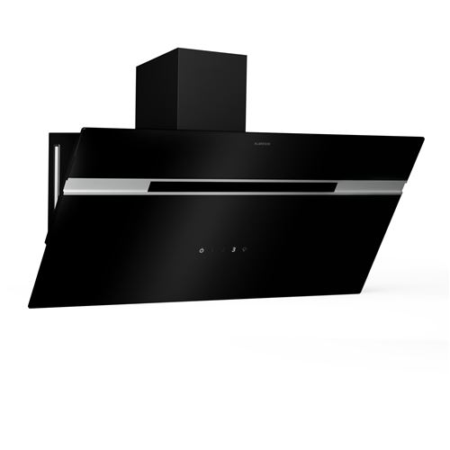 Klarstein Alina 90 Hotte Aspirante 90 cm 600 m³/h Classe A LED Silencieuse Recyclage d'air & Évacuation