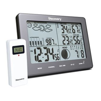 Station météo Docooler Thermomètre humidimètre intérieur wireless digital  WiFi smart station météo-Blanc
