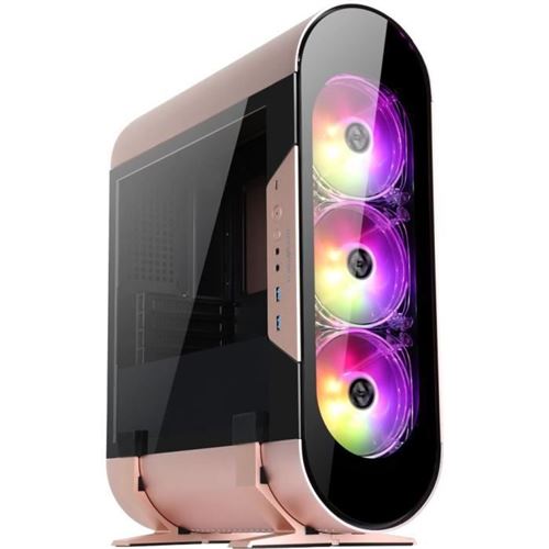 Boitier PC Sans Alimentation Mini tour AL300M - Or rose ABKONCORE
