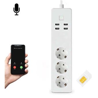 KOMELEC Multiprise micro espion GSM Ecoute à distance et rappel ...