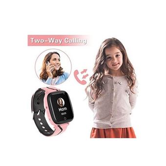 Montre intelligente enfant - smartwatch enfant avec téléphone sos musique  jeux caméra chronomètre réveil calendrier mode scolaire écran tactile lampe  - Montre connectée - Achat & prix