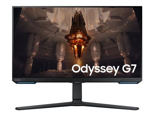 Samsung Odyssey G7 S28BG702EP - G70B Series - écran LED - Intelligent - jeux - 28" - 3840 x 2160 4K @ 144 Hz - IPS - 300 cd/m² - 1000:1 - DisplayHDR 400 - 1 ms - 2xHDMI, DisplayPort - haut-parleurs - noir